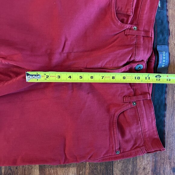 Torrid Pants Jegging Pants High Rise Skinny Jeans Size 16R Single Button Stretch - Picture 3 of 11